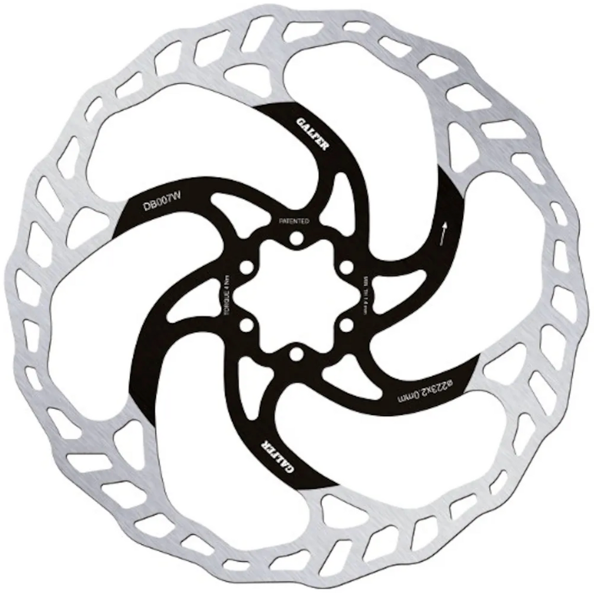 Gash Rotor Disc Galfer Wave Disc Rotor 6 Bolt. All Sizes 160 180 200 203 223mm – Total ...