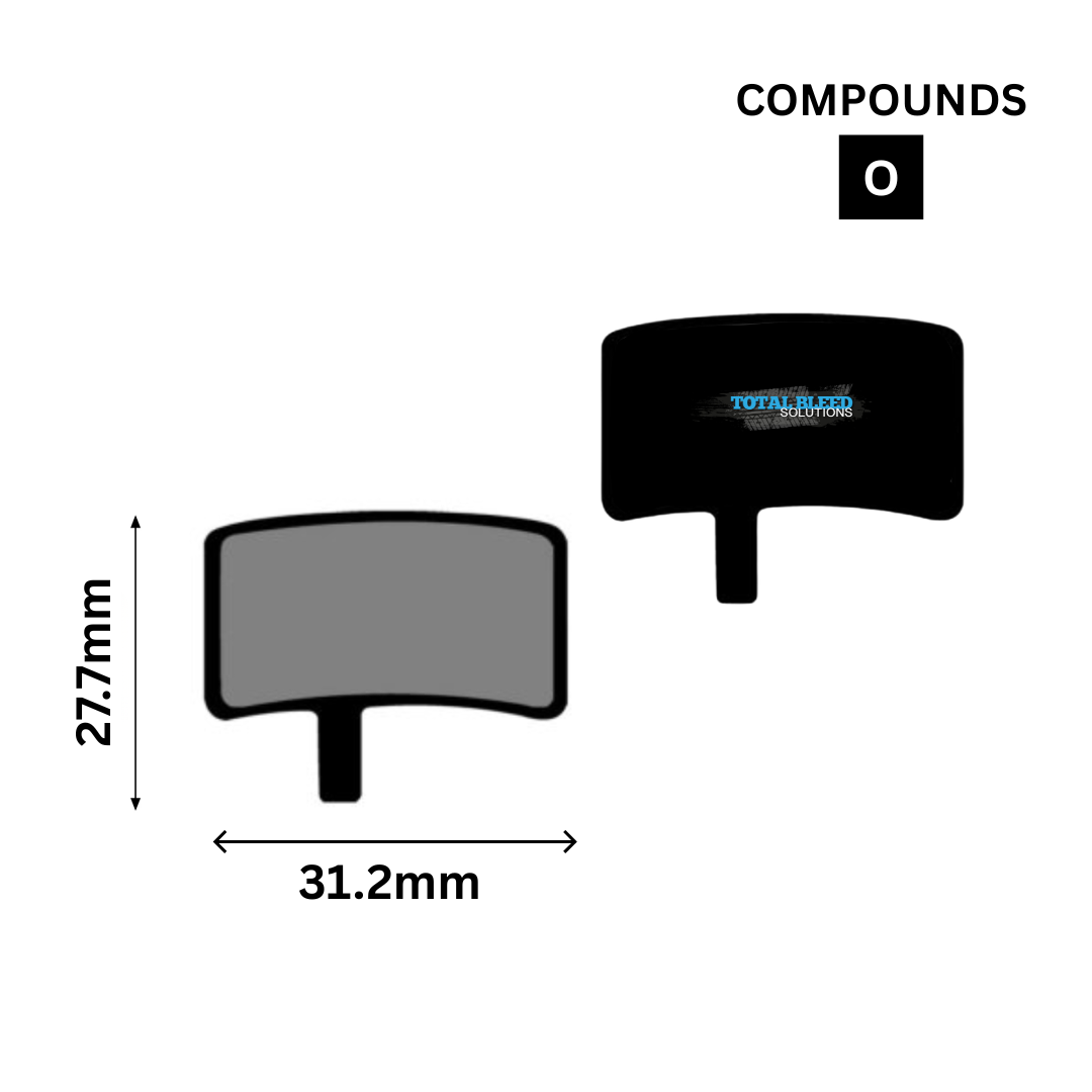 Hayes Stroker Trail Carbon Gram Disc Brake Pads by TBS