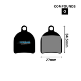Hope Mono Trial Tech 3 Trial Zone Disc Brake Pads by TBS