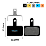 Plaquettes de frein à disque compatibles TBS Shimano B01/E01