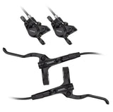 Shimano MT200 Hydraulic Disc Brake Compete Set - Black - Front and Rear