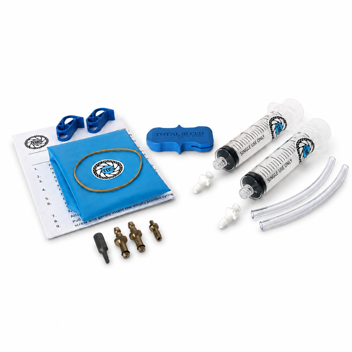 TBS Bleed Kit for Hayes With Optional 100ml DOT or Mineral Fluid