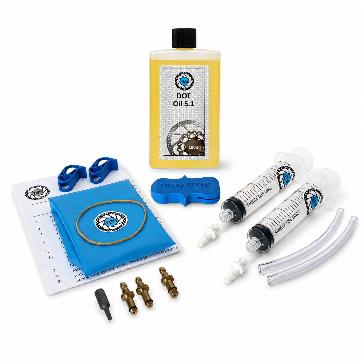 TBS Bleed Kit For Promax With DOT or Mineral Fluid