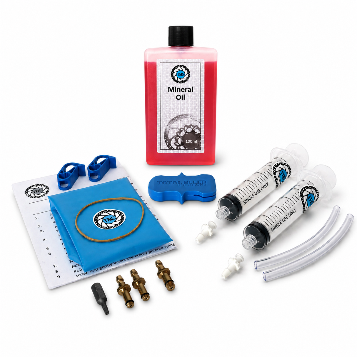 TBS Bleed Kit For Promax With DOT or Mineral Fluid