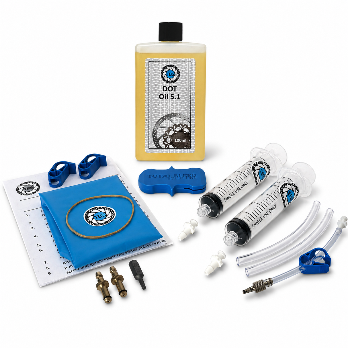 Kit de purge TBS pour Sram avec liquide DOT en option