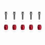 Kit de raccords de durites SRAM. Olive rouge et inserts. Stealth a Majig. Lot de 5.