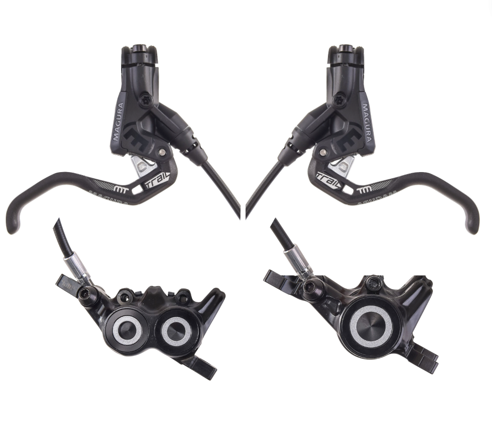 Magura MT Trail Sport Brake Set. 1-finger HC Lever Blade. Front and Rear. 2701389