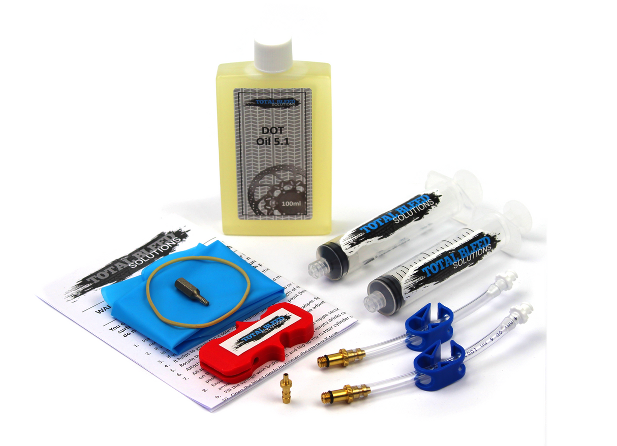 TBS Bleed Kit for Hayes With Optional 100ml DOT or Mineral Fluid