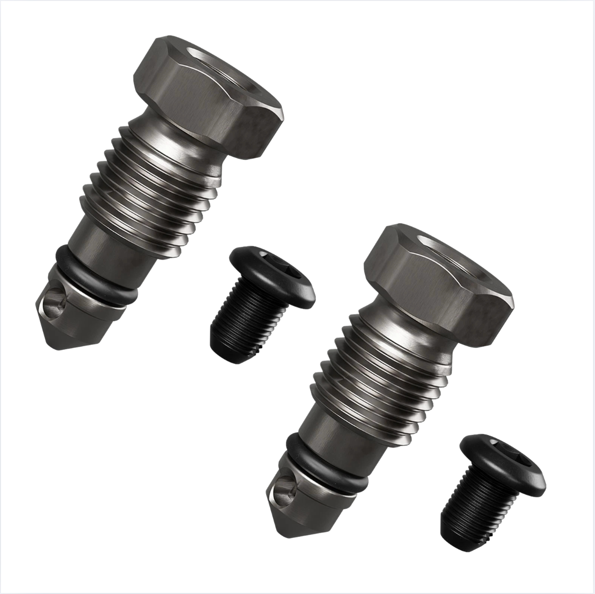 Magura Gustav Pro Disc Brake Caliper Bleeder Valve with Luer Plug 2703294 2pk