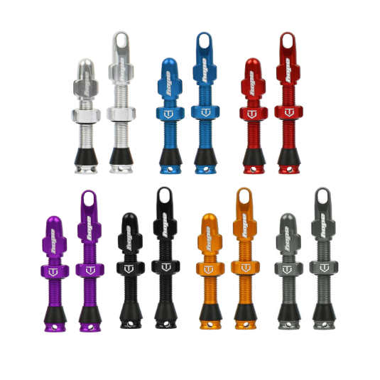 Hope Tubeless Valves: 40mm/ 60mm (Pair) - Various Colours E-BIKE