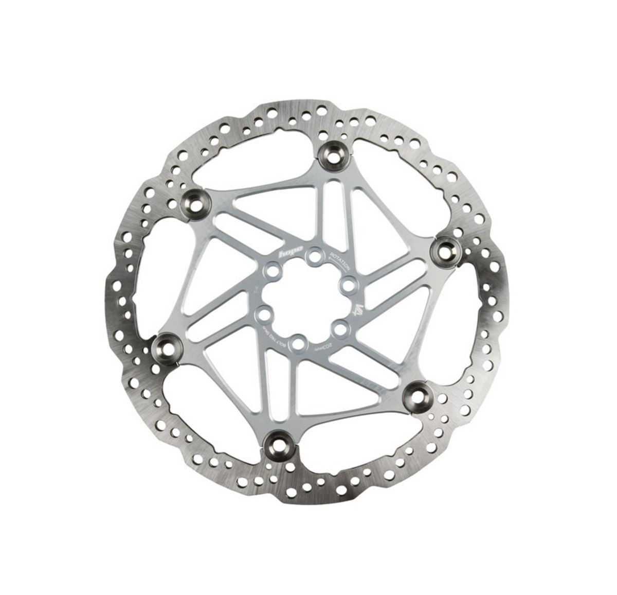 Hope V4 Vented Floating Disc Brake Rotor 203mm or 220mm - Vented - All Colours