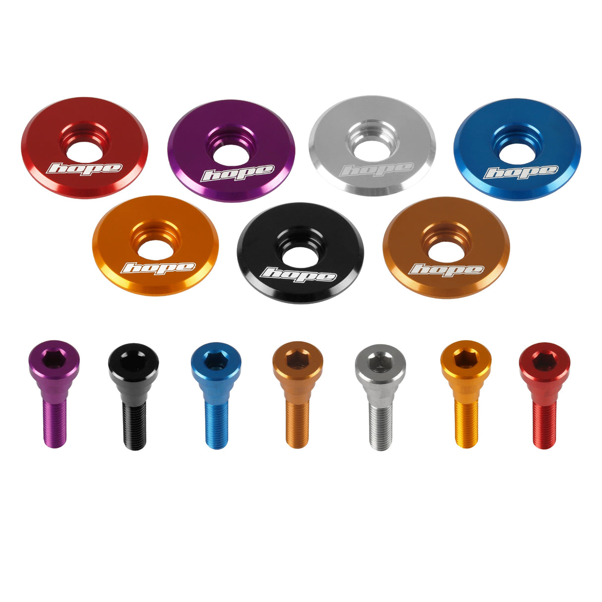 Hope Headset Head Bolt + Hope Top Cap Sets. Any combination. Inc Bronze! 2024