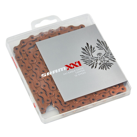 SRAM Eagle XX1 12 speed Chain Hollow Pin 126 Links - Gold Rainbow Black Copper