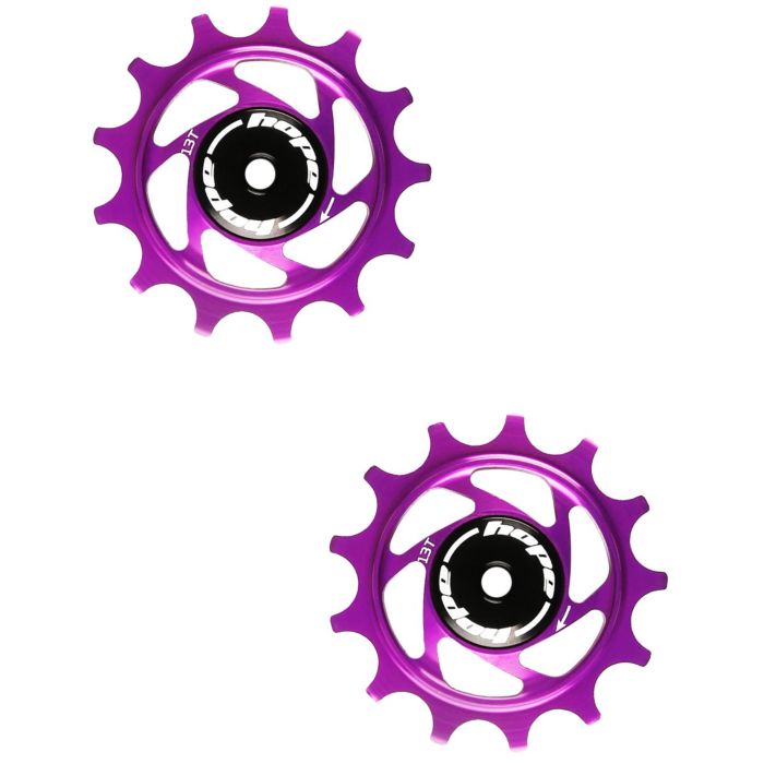 Hope 13T Coloured Jockey Wheels For Shimano 12 Speed - Pair