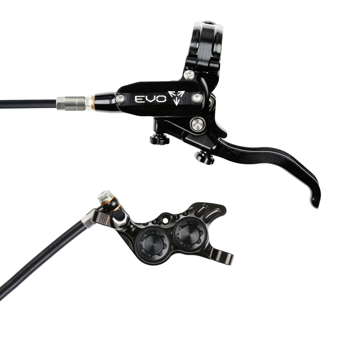 Hope EVO GR4 Complete Disc Brake No Rotor Black Hose - All Colours