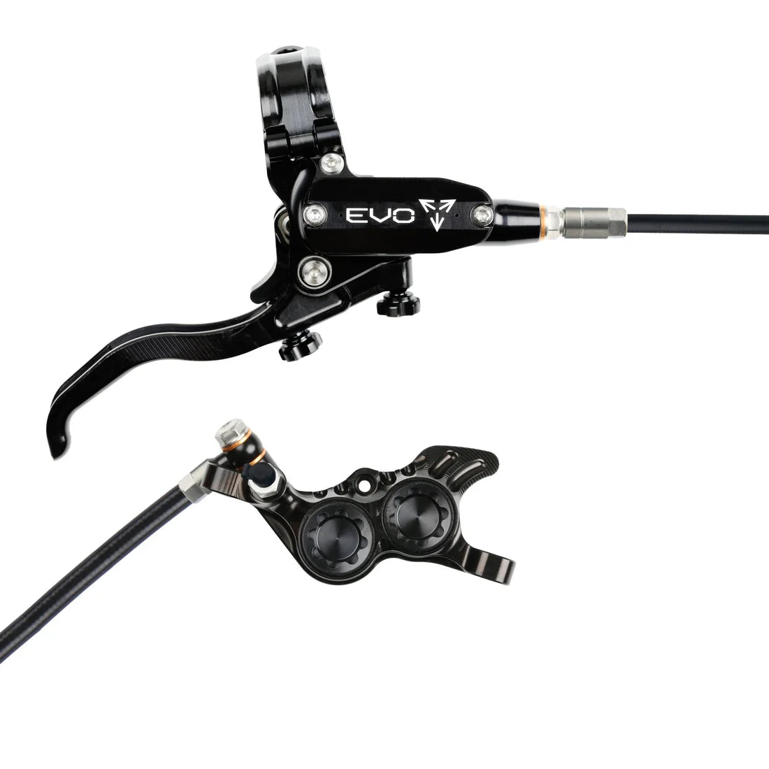 Hope EVO GR4 Complete Disc Brake No Rotor Black Hose - All Colours