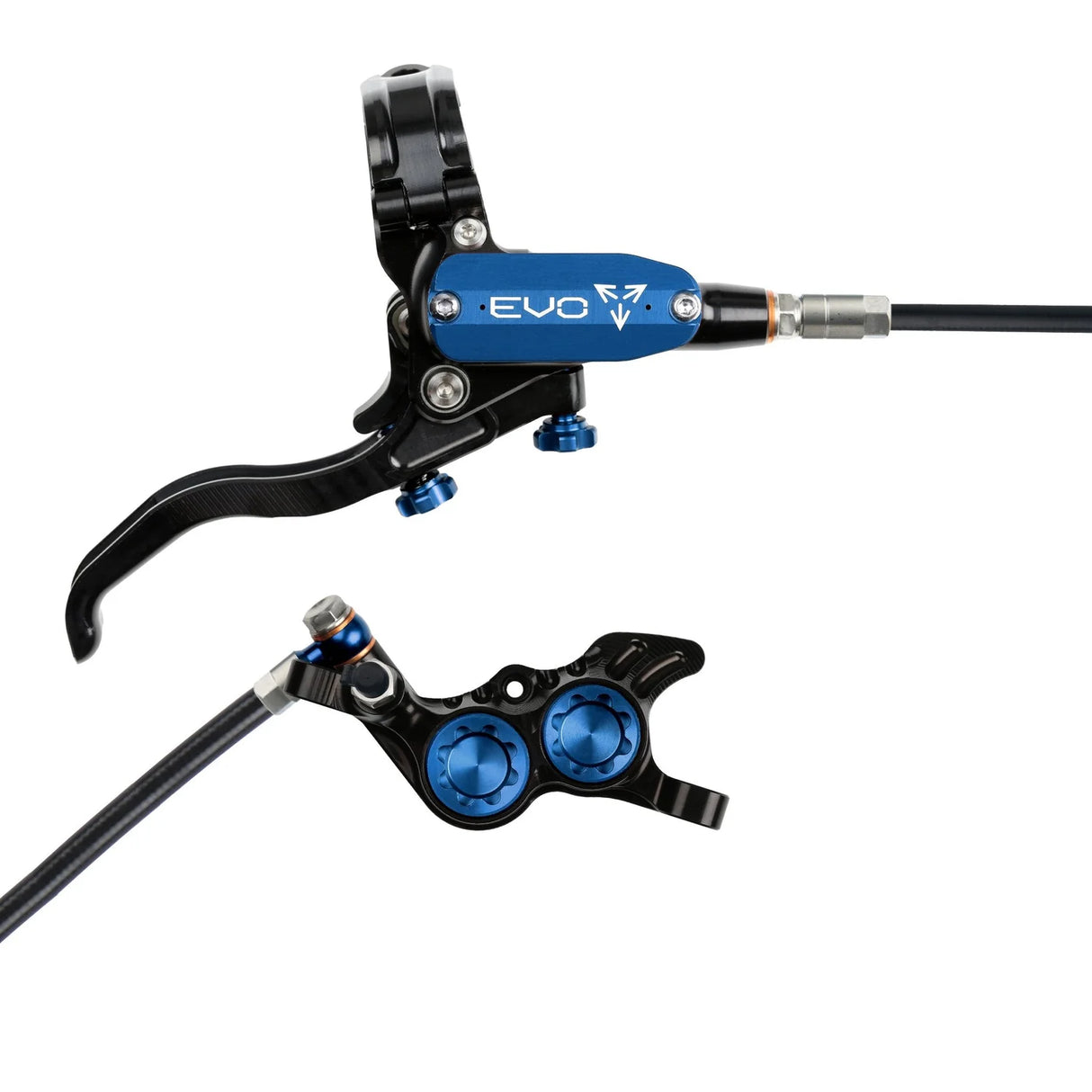 Hope EVO GR4 Complete Disc Brake No Rotor Black Hose - All Colours