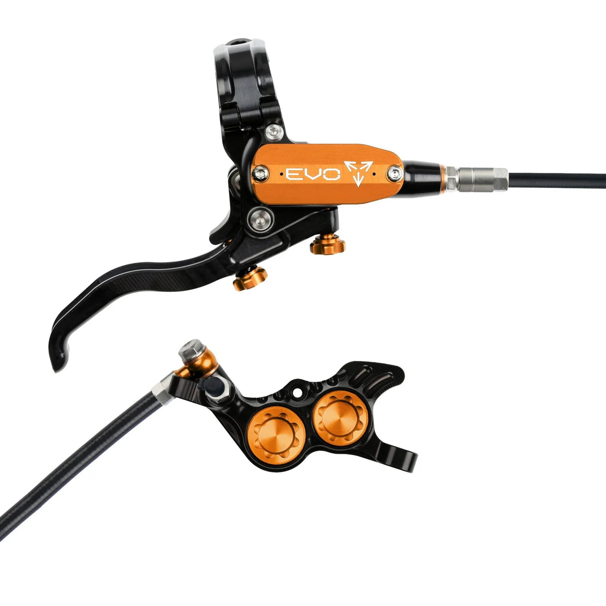 Hope EVO GR4 Complete Disc Brake No Rotor Black Hose - All Colours