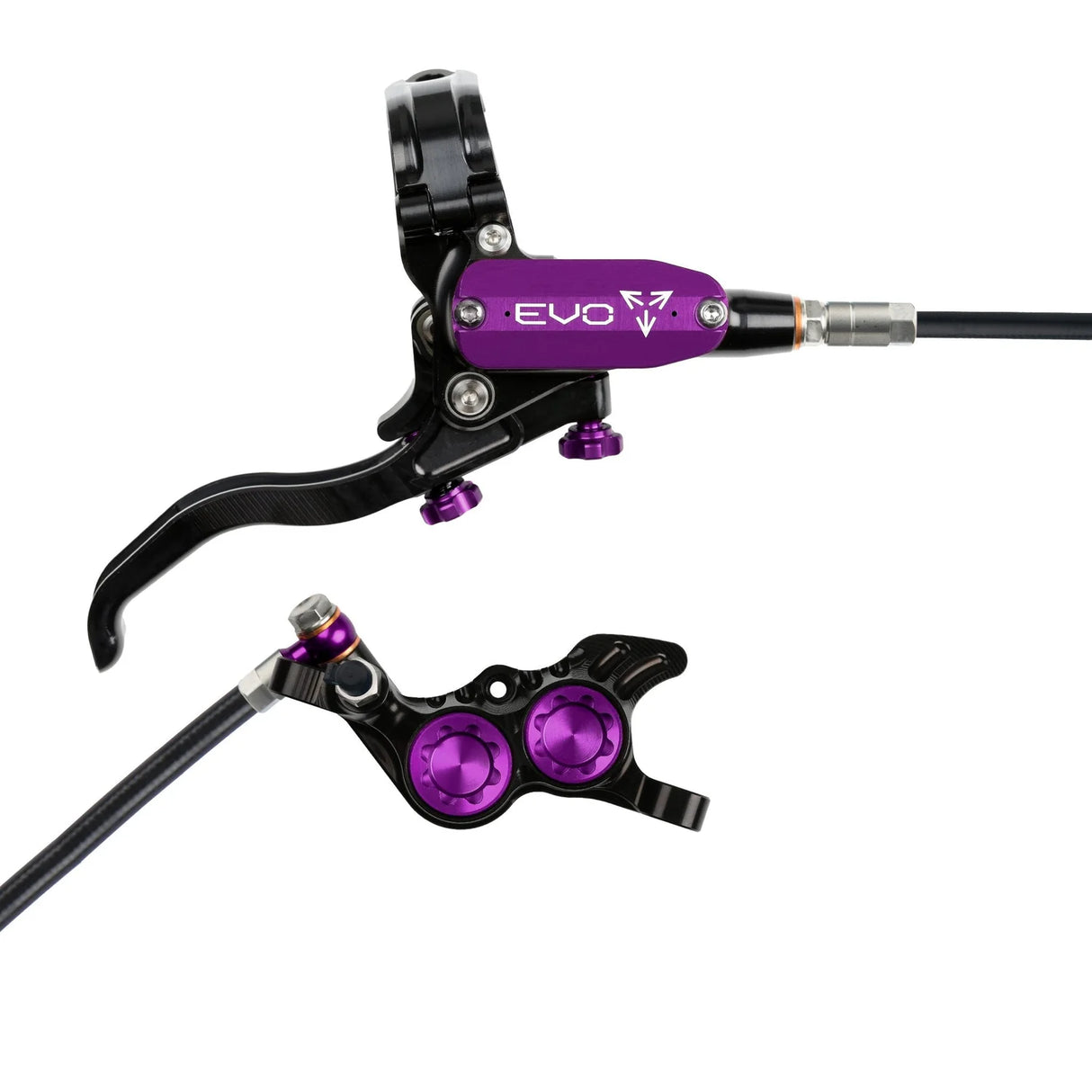 Hope EVO GR4 Complete Disc Brake No Rotor Black Hose - All Colours