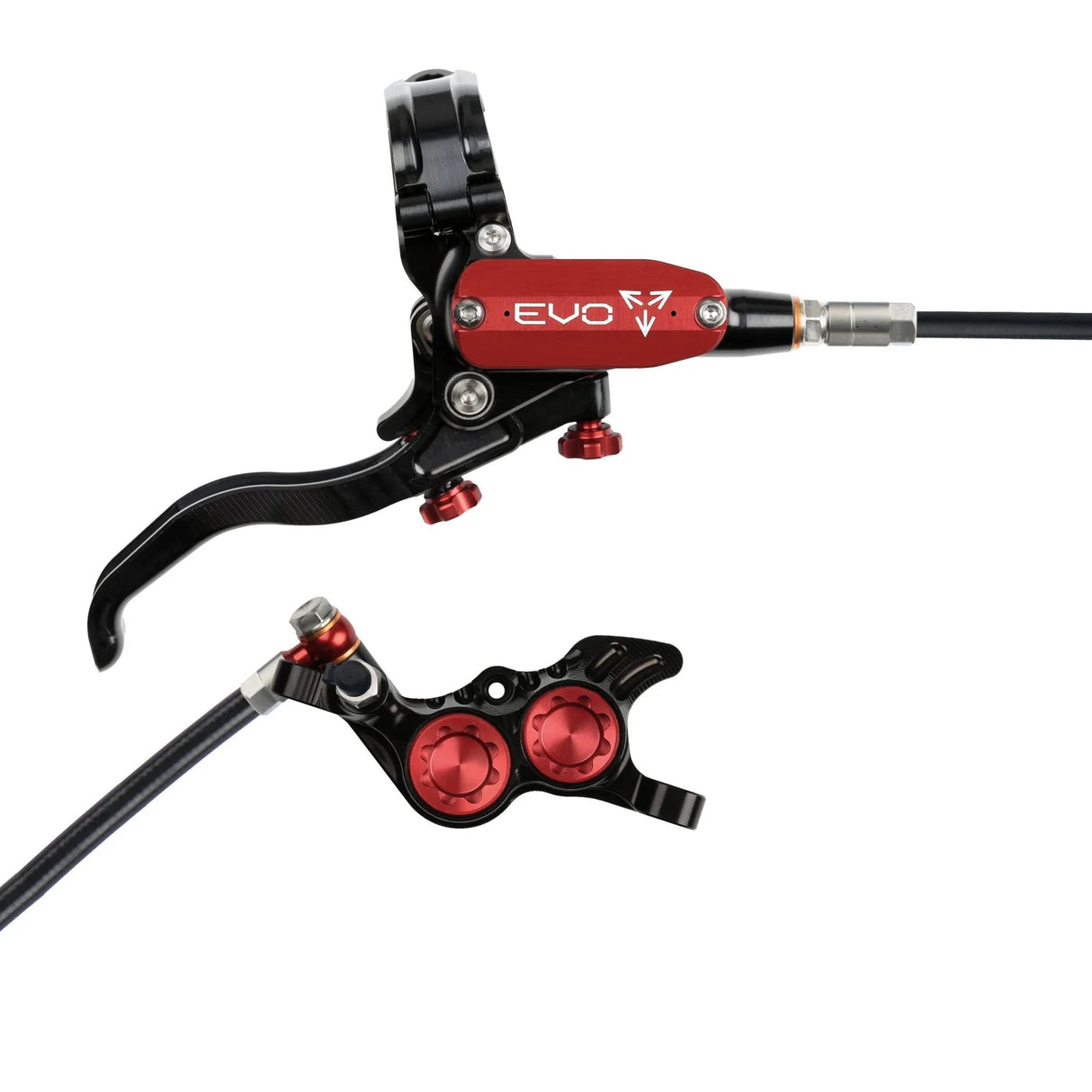Hope EVO GR4 Complete Disc Brake No Rotor Black Hose - All Colours