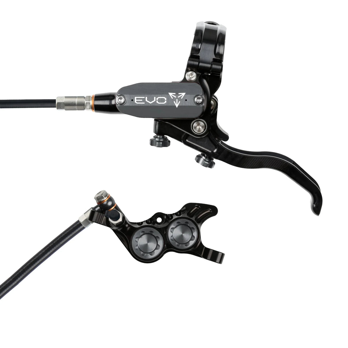 Hope EVO GR4 Complete Disc Brake No Rotor Black Hose - All Colours