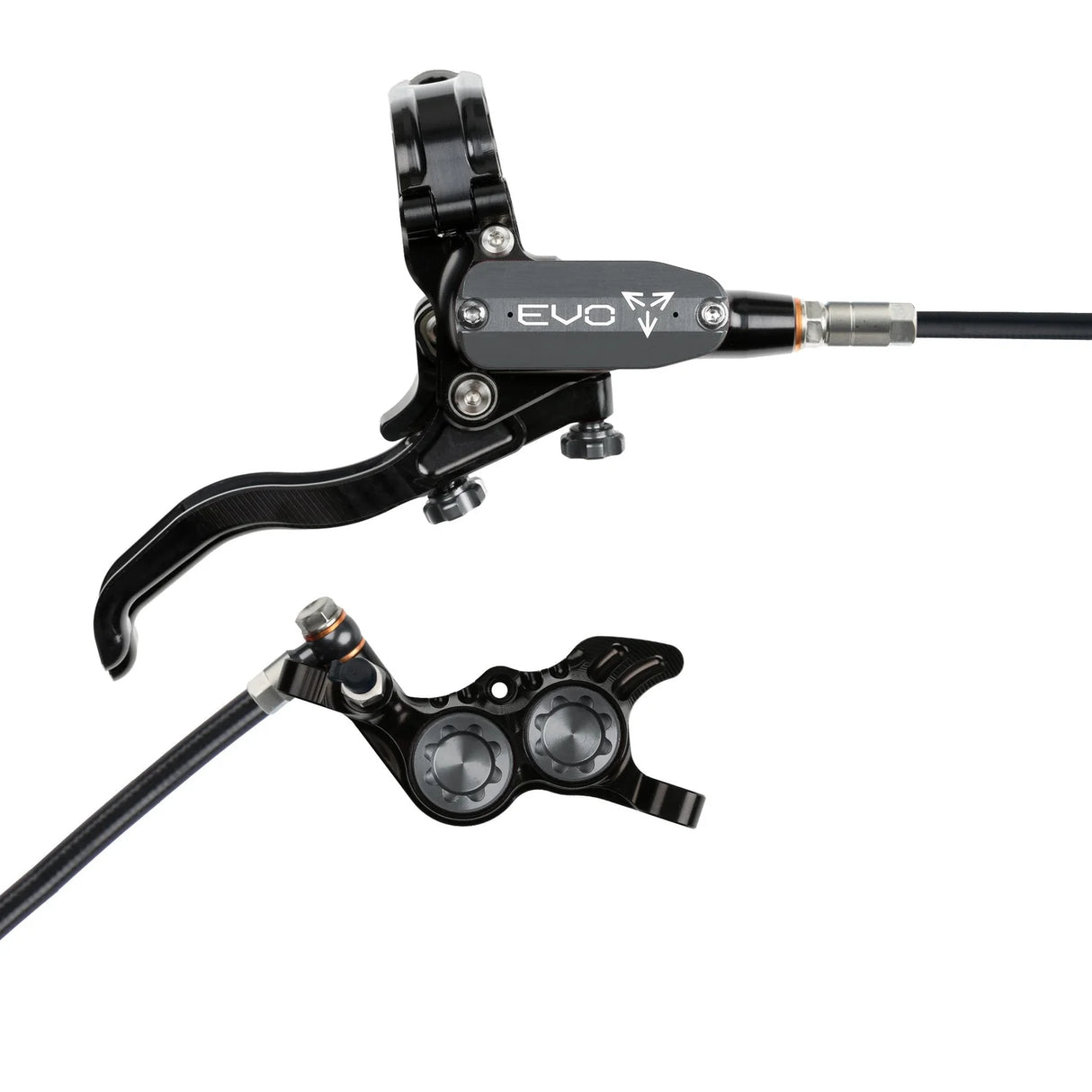 Hope EVO GR4 Complete Disc Brake No Rotor Black Hose - All Colours