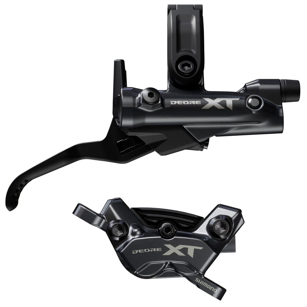 Shimano Deore XT Hydraulic Disc Brake BR-M8220 / BL-M8200 4 Pot Fully Bled. NEW!