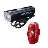 CatEye AMPP 200 II & ViZ 100 II Bike Light Set – USB Rechargeable, 100 Lumen