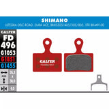 Galfer Disk Brake Pads For Shimano Ultegra 105 FD496 G1851 - Advanced Red
