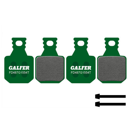 Galfer Pro Ebike Pads for Magura MT Series Brakes MT5 MT7 - FD487 G1554T Green