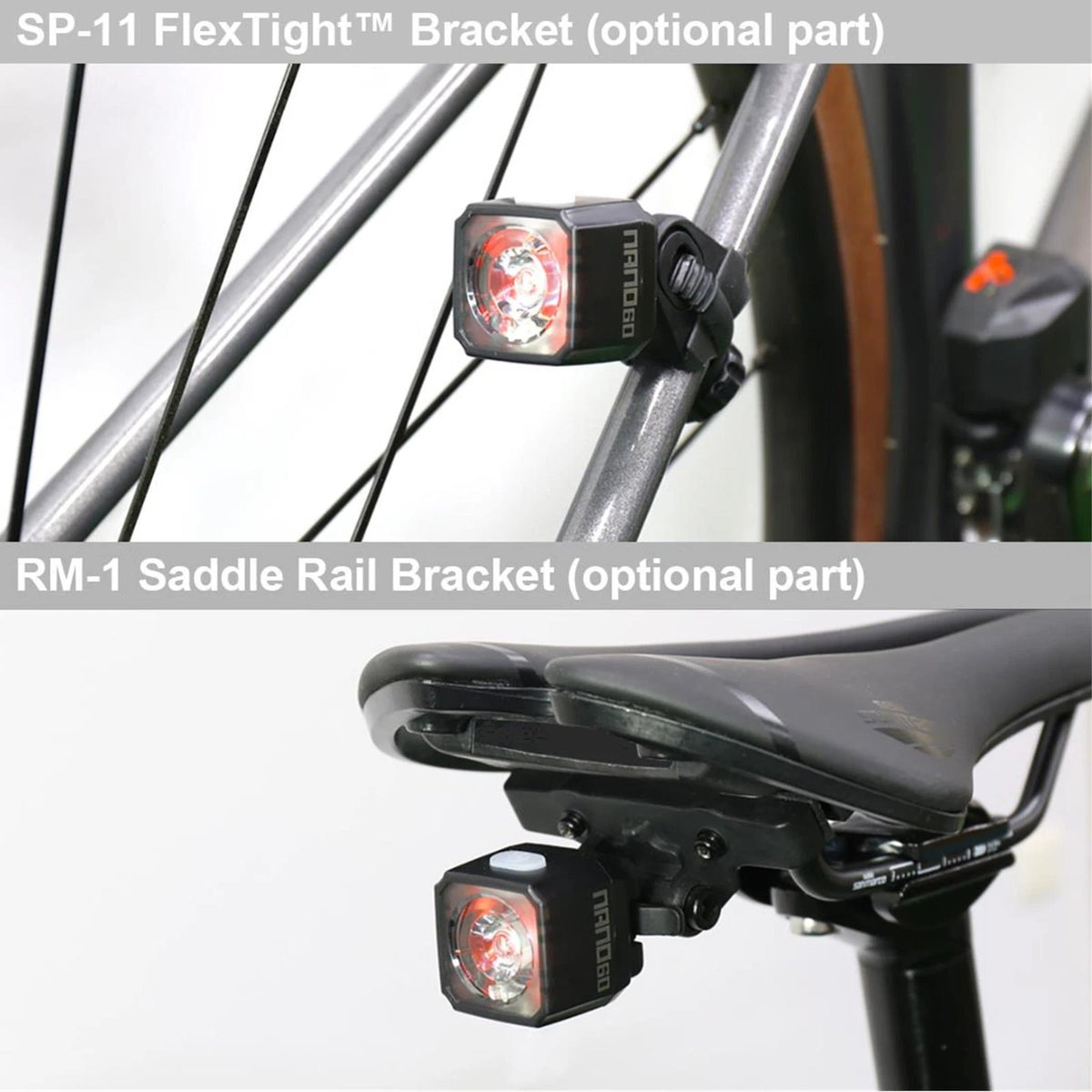 Cateye Nano-F / Nano 60 New Front & Rear Bike Light Set