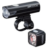 Cateye AMPP 400S & Nano 60 New Front & Rear Bike Light Set Commuter Road Gravel