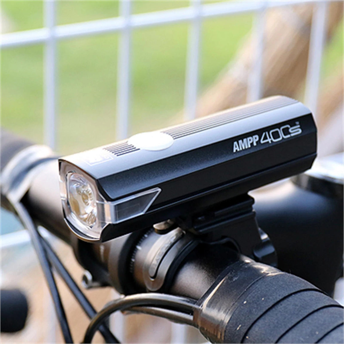 Cateye AMPP 400S & Nano 60 New Front & Rear Bike Light Set Commuter Road Gravel