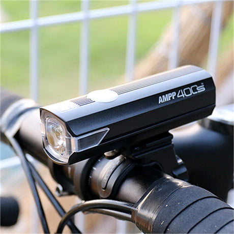 Cateye AMPP 400S & Nano 60 New Front & Rear Bike Light Set Commuter Road Gravel