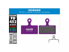 Galfer Shimano XT/XTR/SLX Brake Pads - E-Bike Compound FD452G1652 Purple