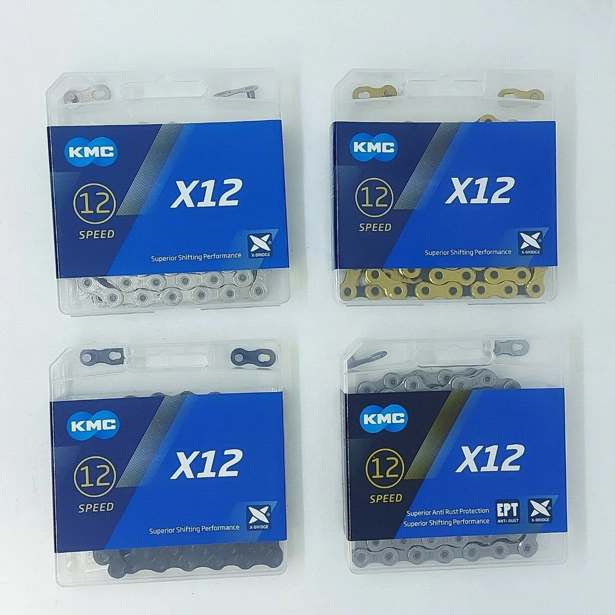 KMC X12 Chain - 126 Link - 12 Speed - MTB Road DH Enduro Mountain Bike