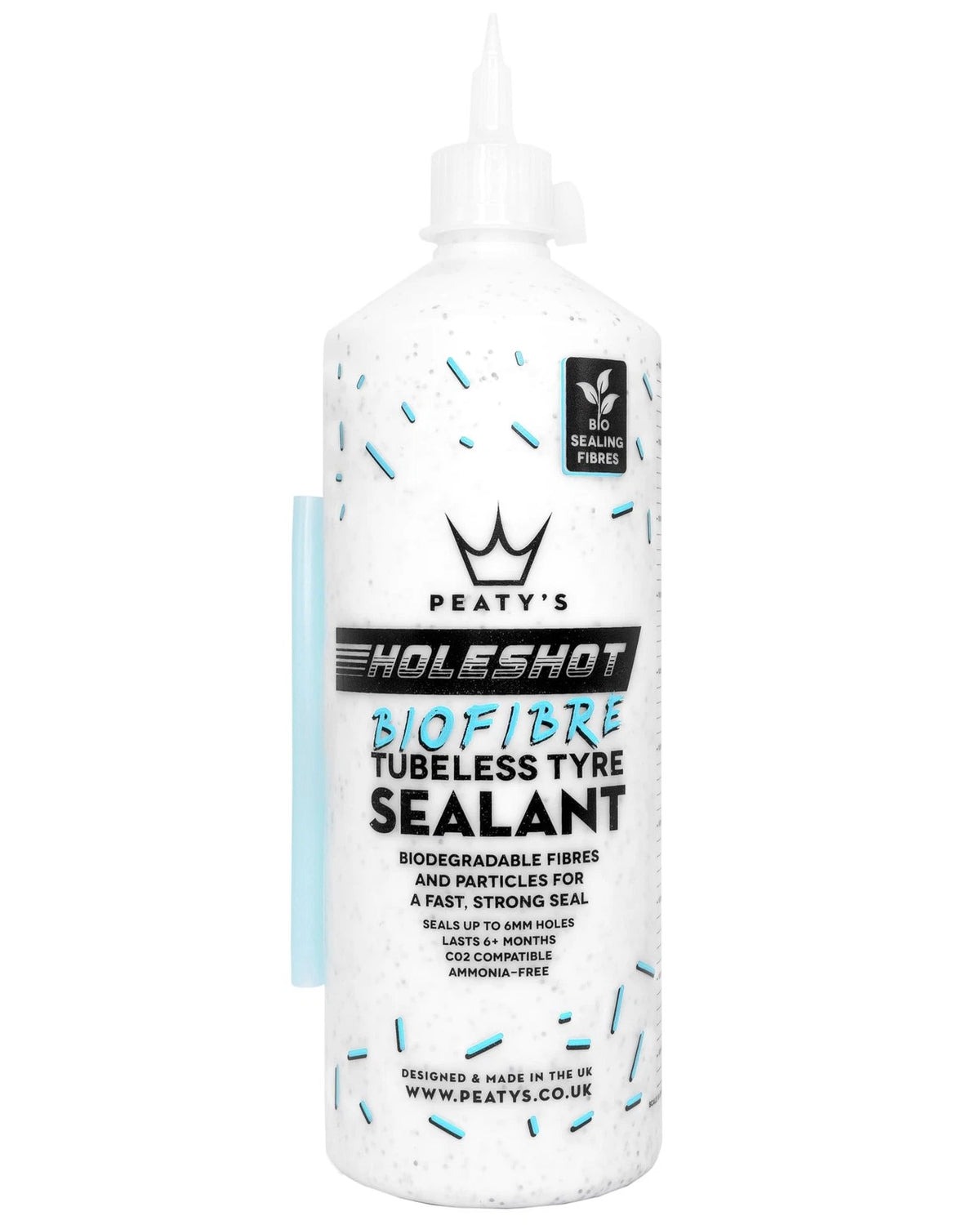 Peaty's Holeshot BioFibre Tubeless Tyre Sealant - Puncture Protection - 500 ml