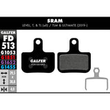 Galfer Disc Brake Pads for SRAM Level - FD513 G1053 - Performance Black