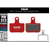 Galfer Disc Brake Pads For SRAM Level - FD513 G1851 - Advanced Red