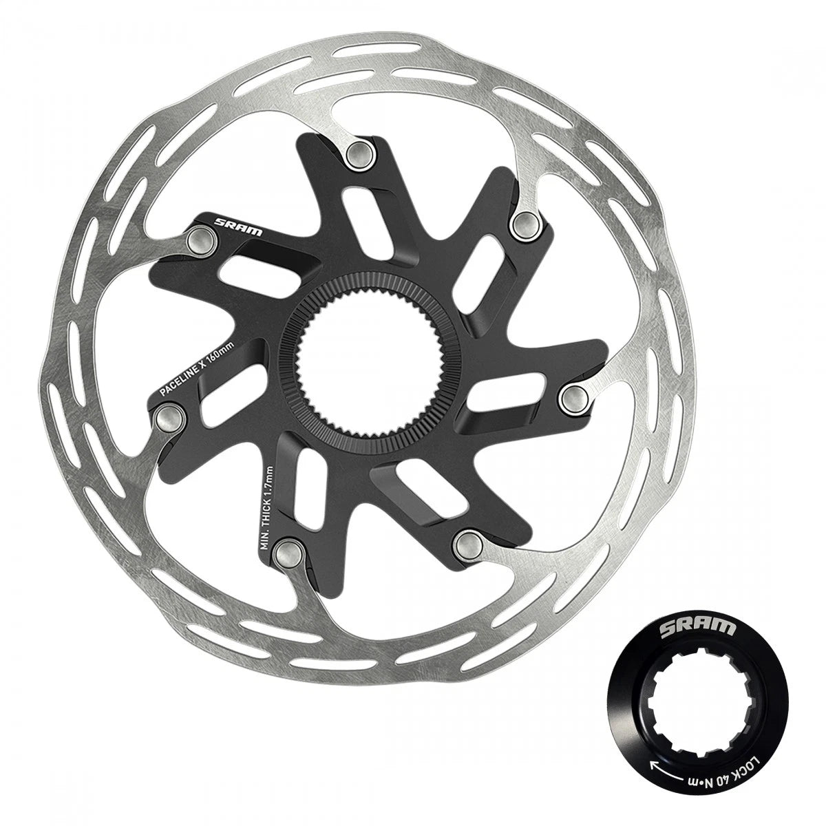 Sram Paceline X Center Lock Aluminum Road Brake Rotor 140mm / 160mm