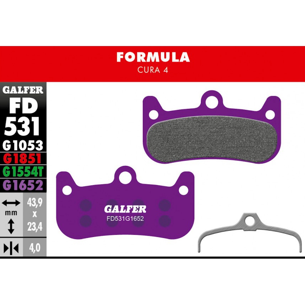 Galfer Disc Brake Pads for Formula Cura 4 eMTB MTB FD531 G1652 Ebike Total Bleed Solutions