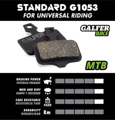 Galfer Disc Brake Pads for Shimano Zee Saint G1053 FD426 Black Standard