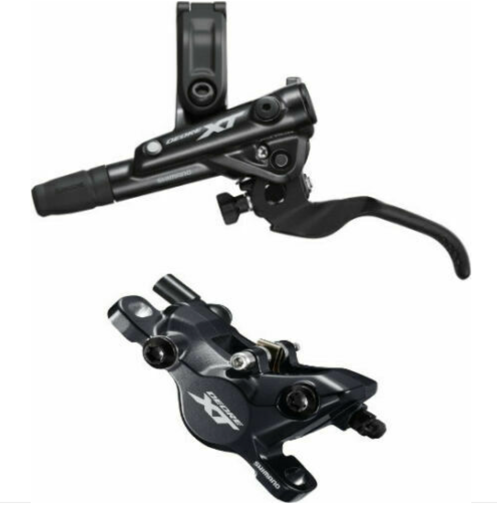 Shimano Deore XT BR-M8100/BLM8100 Bled Brake Lever/Post Mount Calliper-Rear, Left