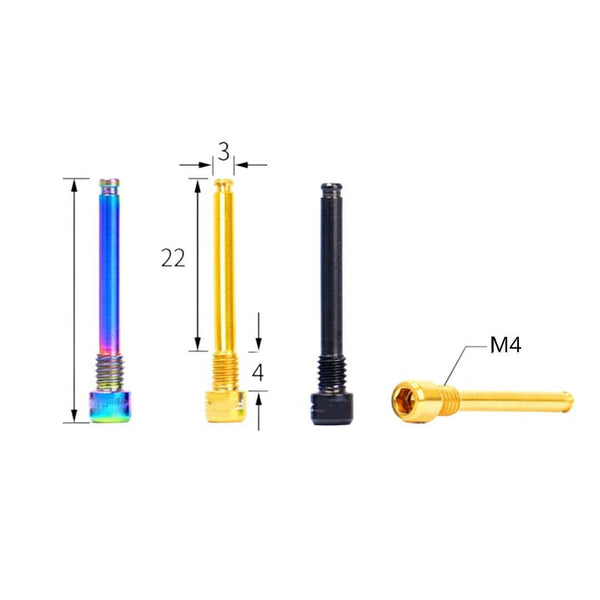 Titanium TBS Shimano Pad Pin Retaining Bolts XTR Deore Saint Zee Alfine