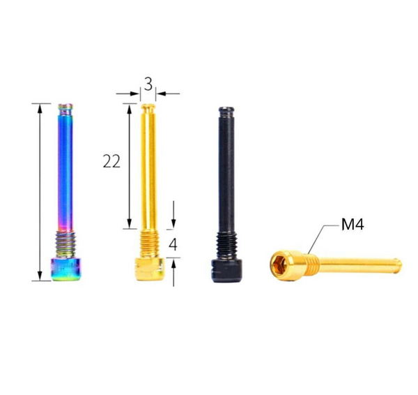 Titanium TBS Shimano Pad Pin Retaining Bolts XTR Deore Saint Zee Alfine ...
