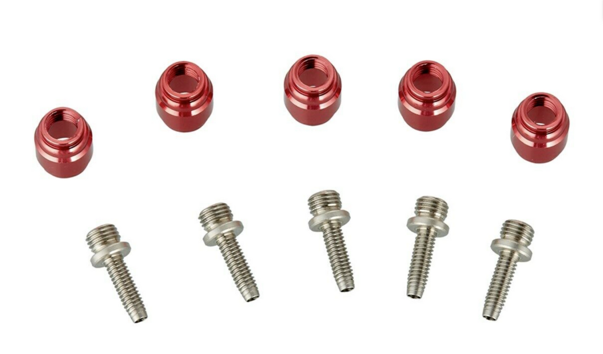 GENUINE SRAM Hose Fitting Kit. 5 Pack. Red Olive Inserts plus tool. Stealth a majig S8803002 Total Bleed Solutions