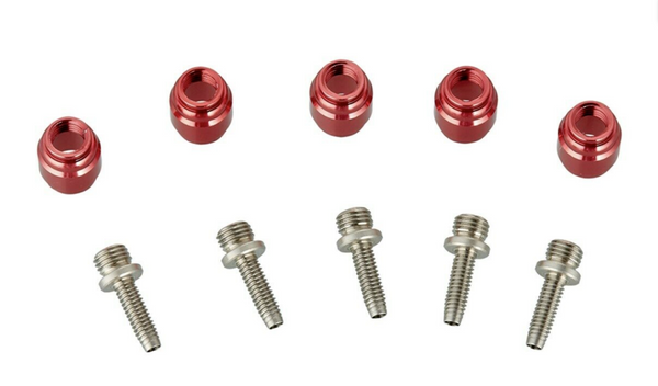 SRAM Hose Fitting Kit. 5 Pack. Red Olive & Inserts. Stealth a majig.