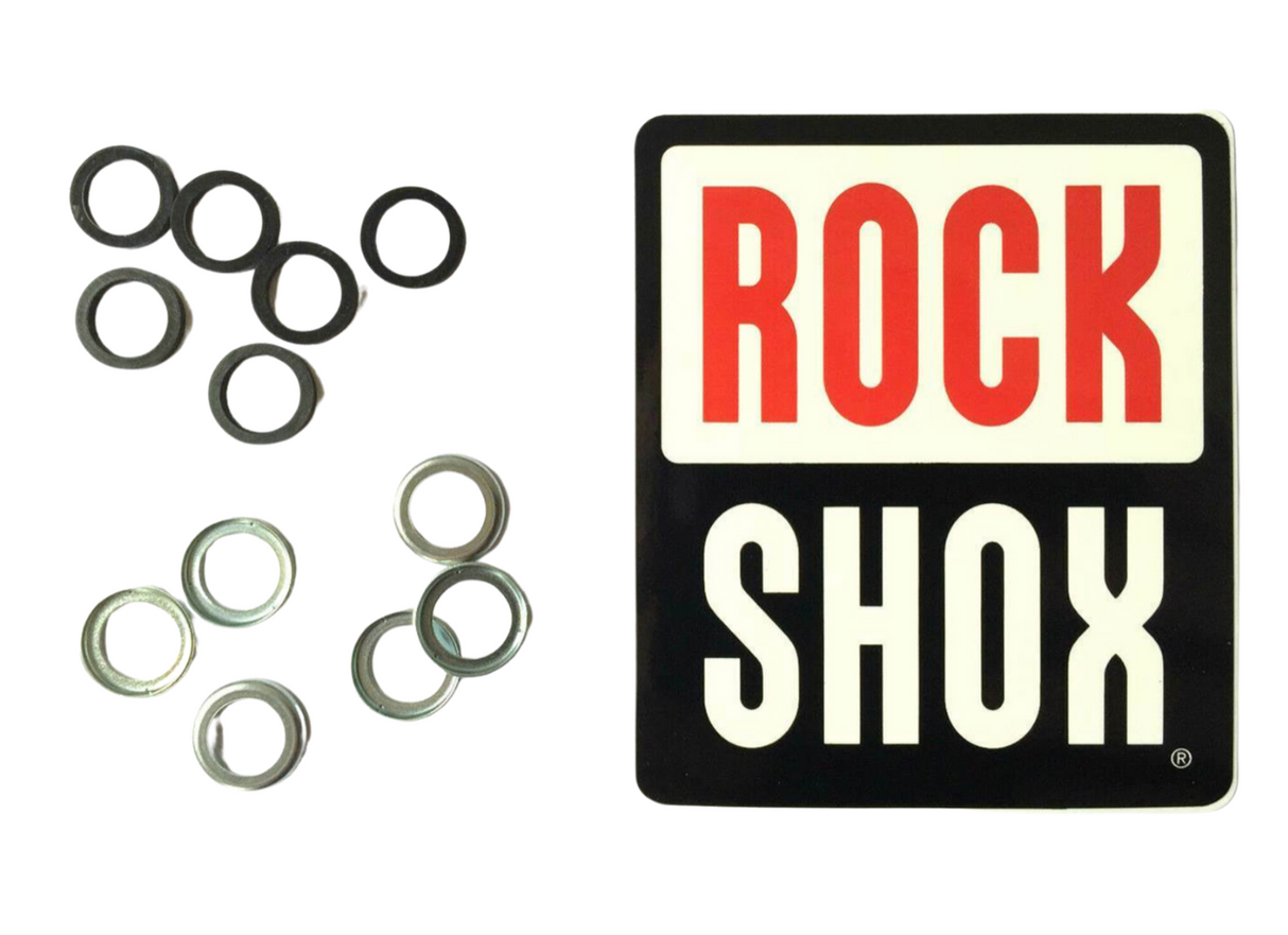 Rockshox 8mm Plastic Crush Washers and Retainers. Genuine. 2 of Each.