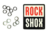 Rondelles et dispositifs de retenue en plastique Rockshox de 8 mm. Authentique. 2 de chaque.